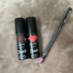 NYX Lipliner and matte lipsticks